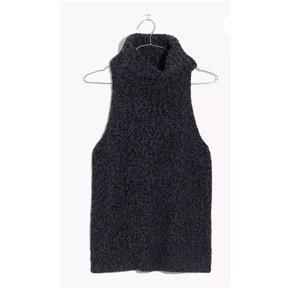 Madewell Turtleneck Cutaway Sweater Vest